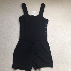Madewell Side-Button Drawstring Romper